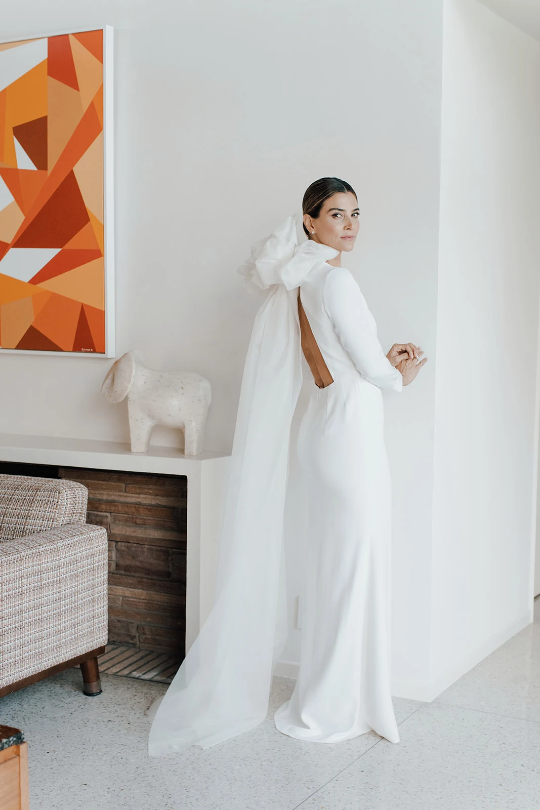 Editorial bridal portrait
